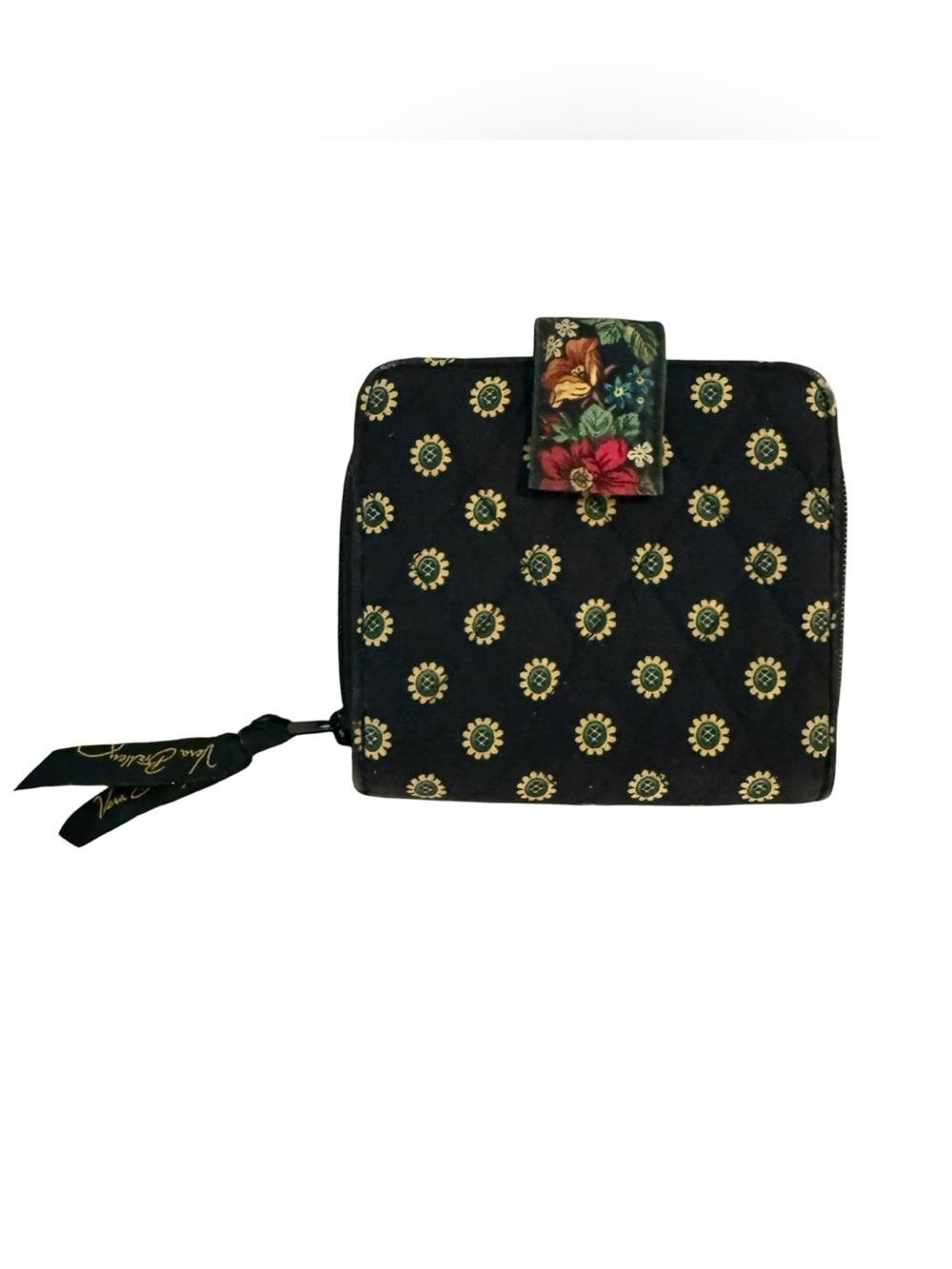 VERA BRADLEY SMALL WALLET CLUTCH IN VIBRANT BLACK FALL 2004